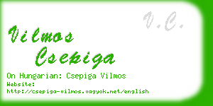 vilmos csepiga business card